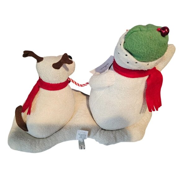 Hallmark Jingle Pals 2004 Snowman Reindeer Dog Musical Plush Animated Works Vtg - Picture 7 of 11